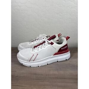 Timberland Pro Setra Athletic Work Sneaker in Cream/Cranberry‎ Women's 8 B